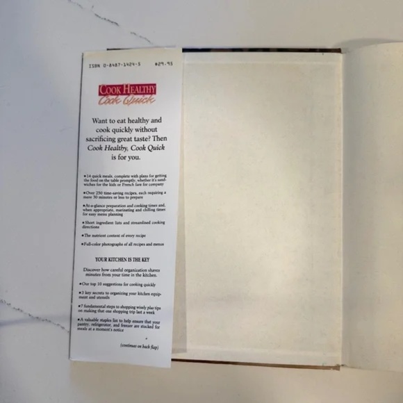 Cook Healthy, Cook Quick | By Oxmoor House (1994, Hardcover) - Picture 7 of 10